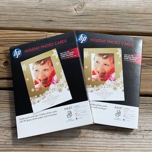 HP Glossy Holiday Photo Cards 5X7 2pk